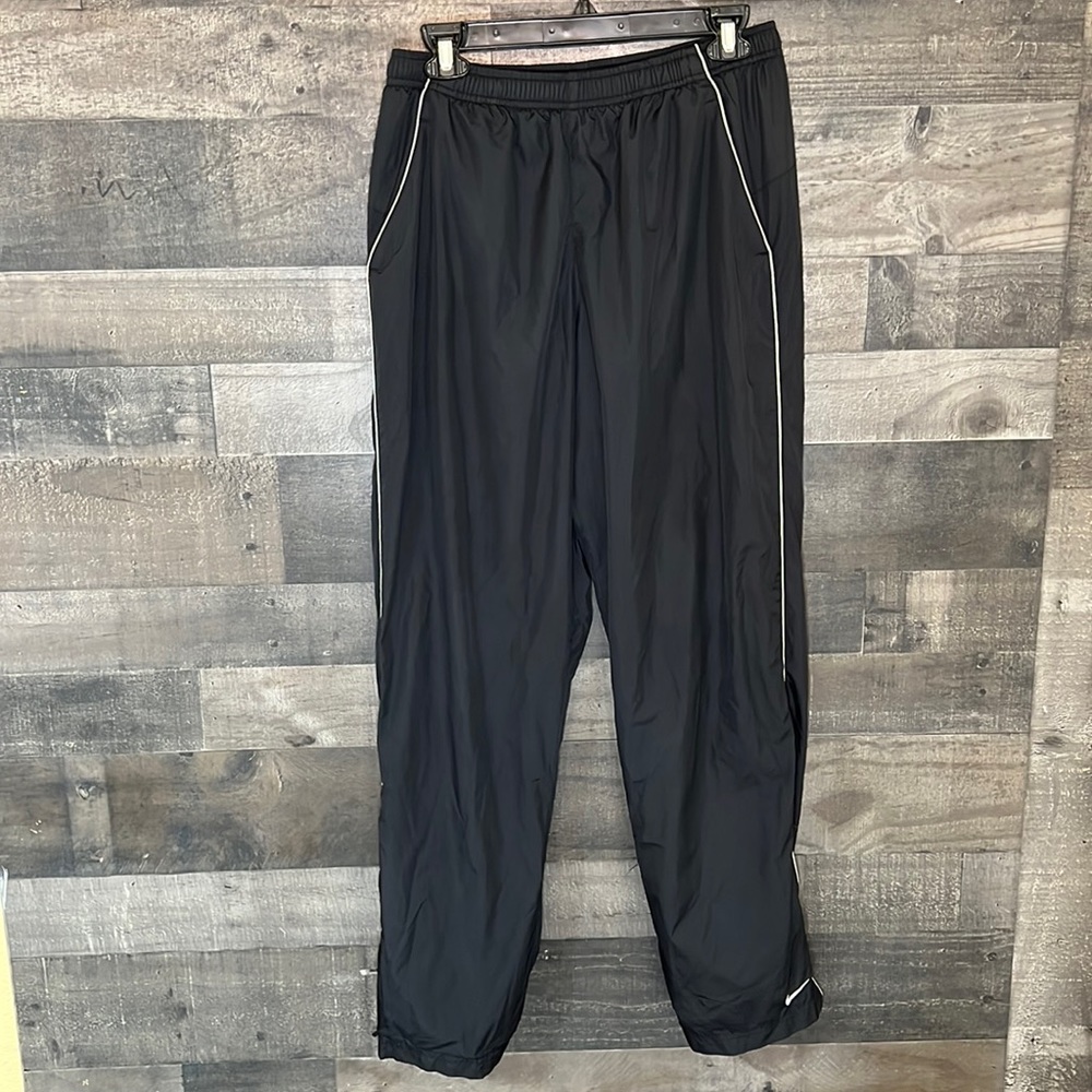 Black With White Nike Athletic Pants